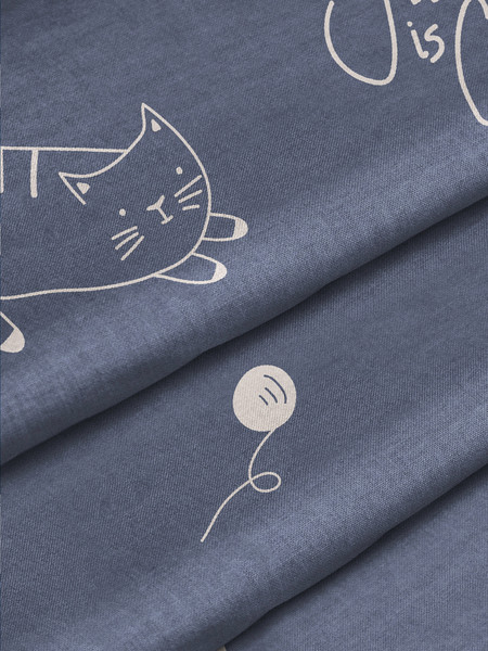 Изображение товара Матрас EOS Идеал 1а/2 160x200+Samsara Коты на синем фоне Евро 220-6