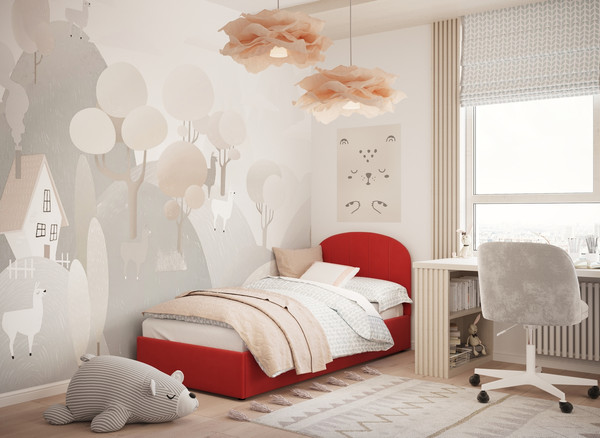 Изображение товара Односпальная кровать Moon Family 1262 / MF012494