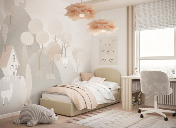 Изображение товара Односпальная кровать Moon Family 1262 / MF012195