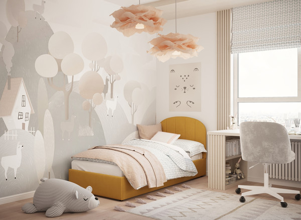 Изображение товара Односпальная кровать Moon Family 1262 / MF012225