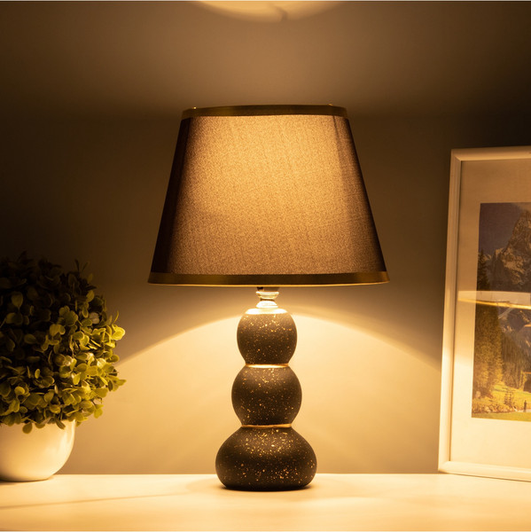 Изображение товара Прикроватная лампа Risalux Шарики / 10683307 (черный/золото)