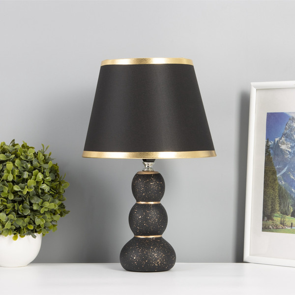 Изображение товара Прикроватная лампа Risalux Шарики / 10683307 (черный/золото)