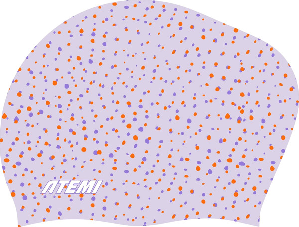 Изображение товара Шапочка для плавания Atemi long hair cap Point violet flower / TLH1PVF