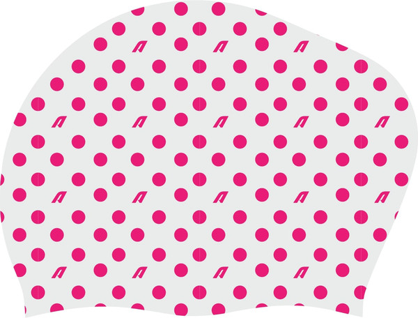 Изображение товара Шапочка для плавания Atemi long hair cap Point White / TLH1PW