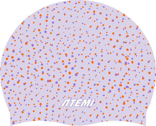 Изображение товара Шапочка для плавания Atemi Silicone cap Point violet flower / TSC1PVF