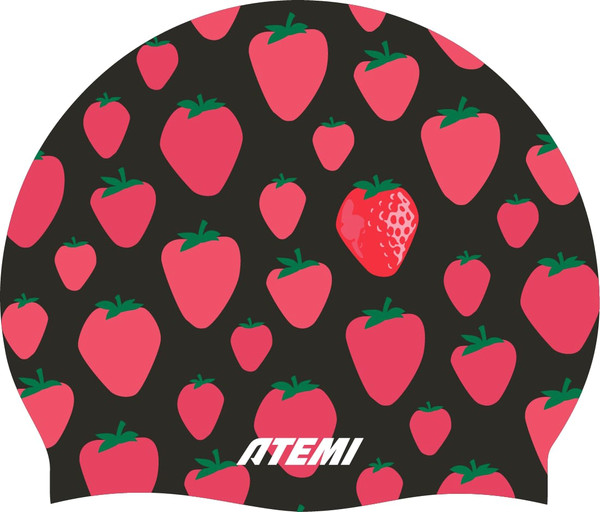 Изображение товара Шапочка для плавания Atemi Silicone cap Strawberry shake / TSC1SS