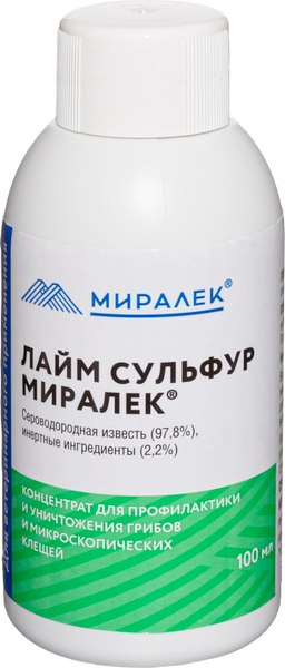Изображение товара Средство для дезинсекции помещений Миралек Лайм Сульфур (100мл)