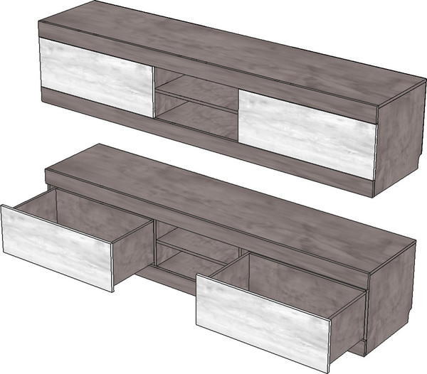 Изображение товара Тумба Мебель-КМК 2Я Лондон КМК 0467.1 (ледяное дерево)