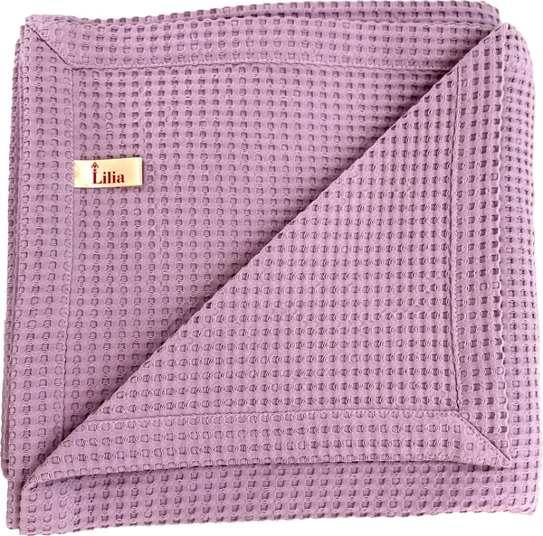 Изображение товара Плед Lilia Вафельный Плв-150 (150x205, розовый)