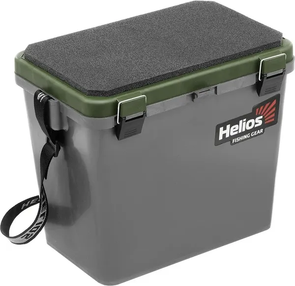Изображение товара Ящик рыболовный Helios HS-IB-19-GH-1 (серый/хаки)