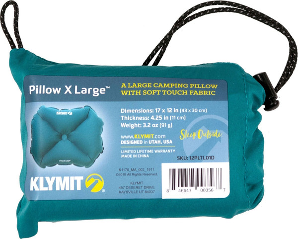 Изображение товара Подушка туристическая Klymit Pillow X large (зеленый)