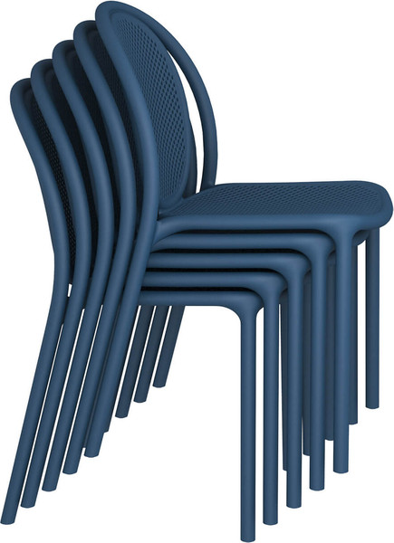 Изображение товара Стул пластиковый Sheffilton SHT-S172  (темно-синий пластик)