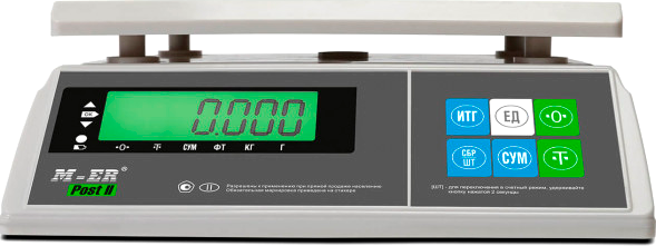 Изображение товара Весы торговые Mertech 326 AFU-3.01 Post II LCD 3058 мр147