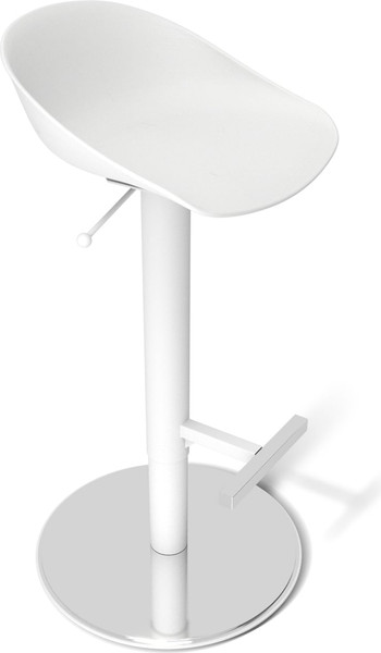 Изображение товара Каркас стула Sheffilton Барного SHT-S128 (белый муар/белый металл)