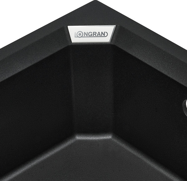 Изображение товара Мойка кухонная Longran Octagon OCG610.457 (оникс)