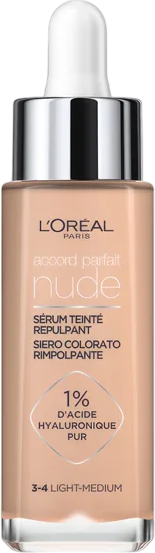 Изображение товара Тональная сыворотка L'Oreal Paris Accord Parfait гиалуроновая Тон 3-4 (30мл)