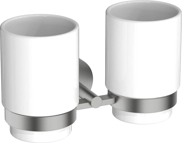 Изображение товара Стакан для зубной щетки и пасты Aquatek Бетта AQ4617BGM (черный хром)