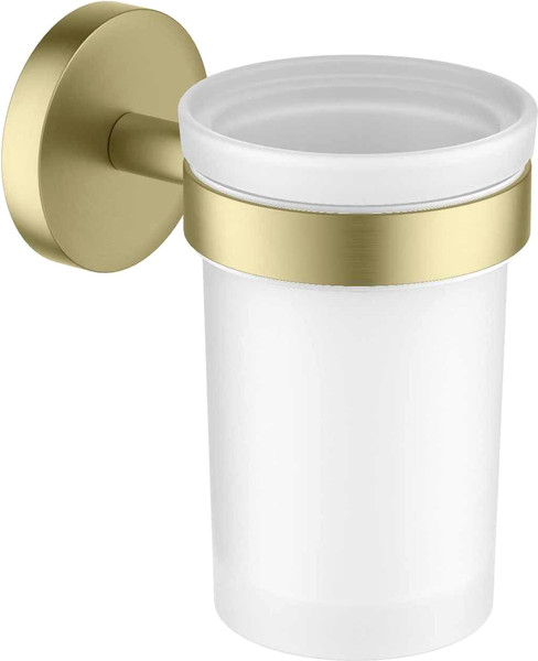 Изображение товара Стакан для зубной щетки и пасты Aquatek Европа AQ4104BG (золото)