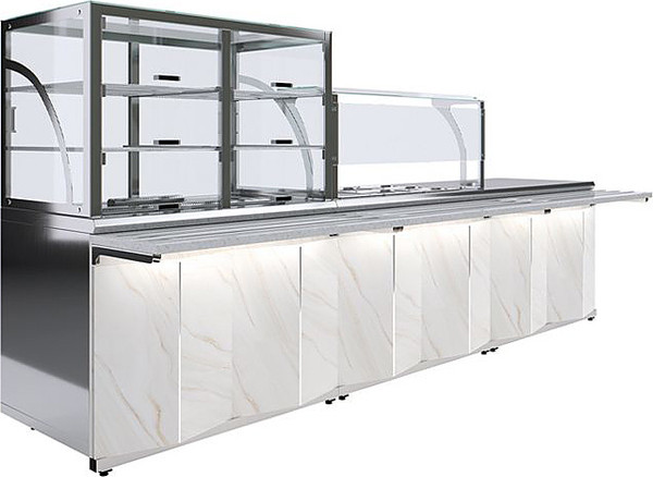 Изображение товара Прилавок нейтральный Luxstahl ПН-1200 Premium мкл003.3 (камень)