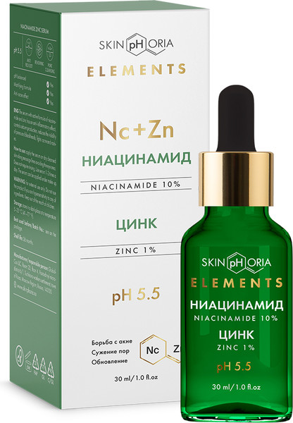 Изображение товара Сыворотка для лица SkinpHoria Elements Niacinamide Zinc (30мл)