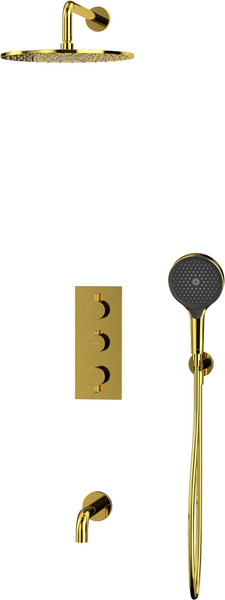Изображение товара Душевая система со смесителем Whitecross Y YSET11TOPGL (золото)