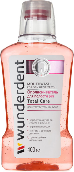 Изображение товара Ополаскиватель для полости рта Modum Wunderdent Total Care для чувствительных зубов (400мл)