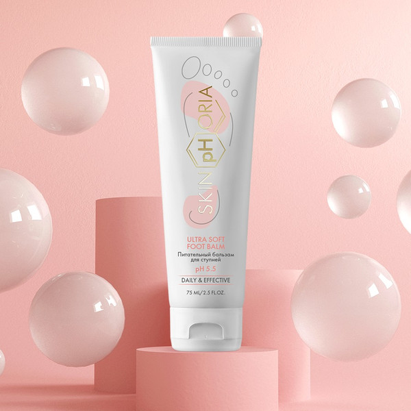 Изображение товара Крем для ног SkinpHoria Daily & Effective Ultra Soft Foot Balm (75мл)