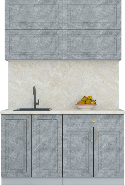 Изображение товара Кухонный гарнитур Интерлиния Мила Шато 1.4Б (керамика/керамика/опал светлый)