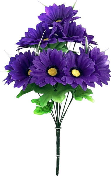 Изображение товара Искусственный букет No Brand Герберы с осокой / БС038чернильный