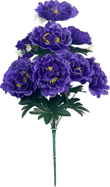 Изображение товара Искусственный букет No Brand Пионы с добавками / БС070чернильный