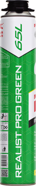 Изображение товара Пена монтажная Realist Pro Green всесезонная (65л)