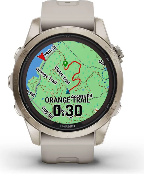 Изображение товара Умные часы Garmin Fenix 7S Pro Sapphire Solar 42mm / 010-02776-15 (мягкое золото/песок)