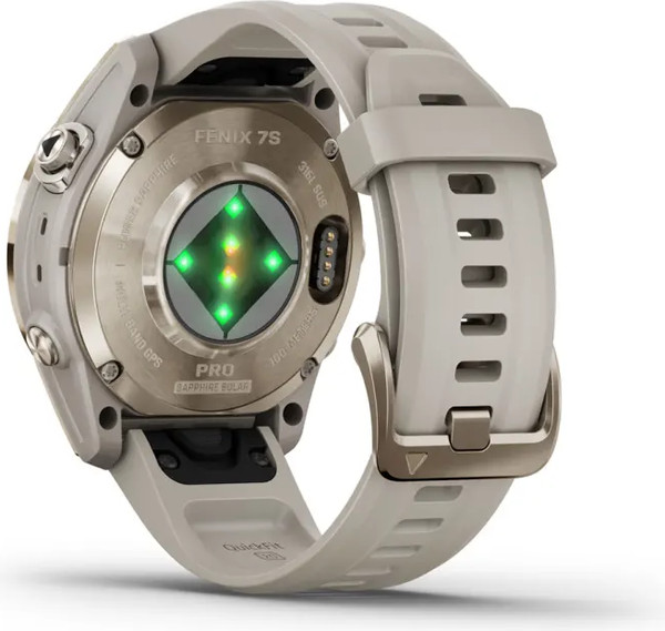 Изображение товара Умные часы Garmin Fenix 7S Pro Sapphire Solar 42mm / 010-02776-15 (мягкое золото/песок)