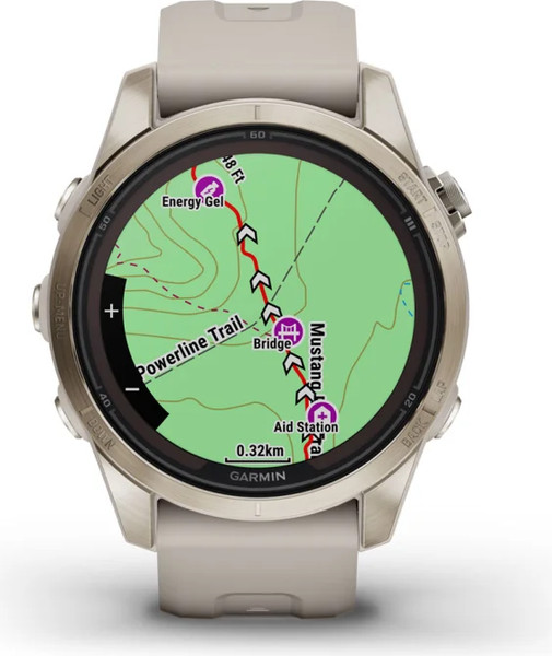 Изображение товара Умные часы Garmin Fenix 7S Pro Sapphire Solar 42mm / 010-02776-15 (мягкое золото/песок)