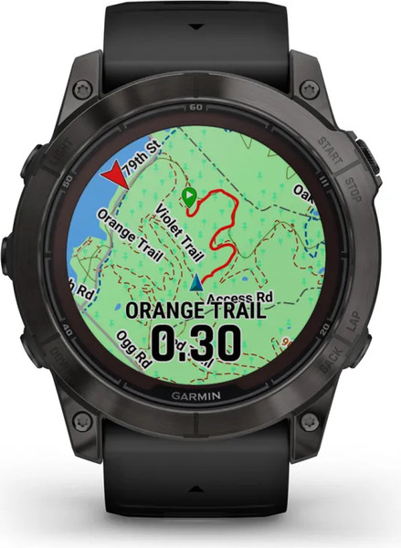 Изображение товара Умные часы Garmin Fenix 7X Pro Sapphire Solar 51mm / 010-02778-11 (карбоново-серый титан/черный)