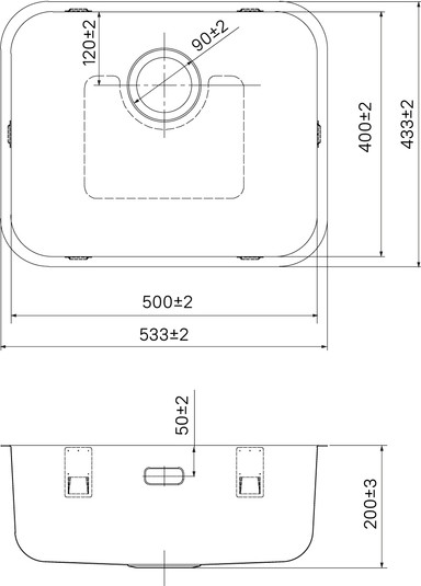 Изображение товара Мойка кухонная IDDIS Mate MAT53GMi77