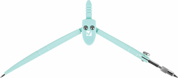 Изображение товара Циркуль Brauberg Geometry / 210697 (пастельный бирюзовый)