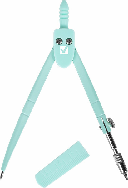 Изображение товара Циркуль Brauberg Geometry / 210697 (пастельный бирюзовый)