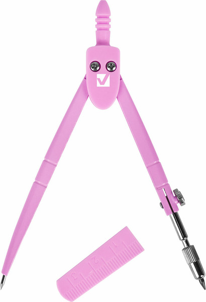 Изображение товара Циркуль Brauberg Geometry / 210700 (пастельный розовый)