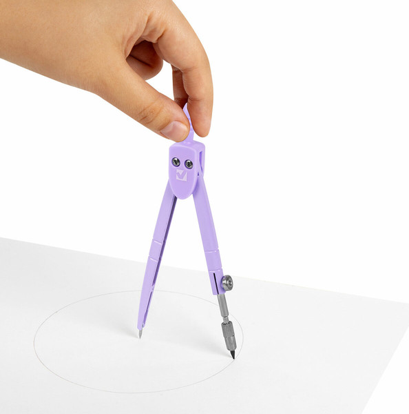 Изображение товара Циркуль Brauberg Geometry / 210698 (пастельный фиолетовый)