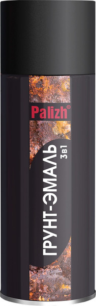 Изображение товара Грунт-эмаль Palizh По ржавчине 3в1 (400мл, серый)