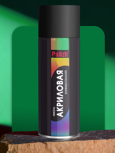 Изображение товара Эмаль Palizh Универсальная RAL6029 (400мл, зеленый)