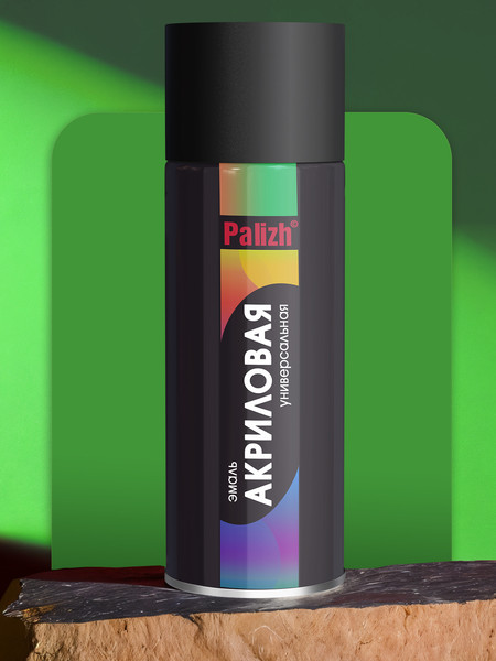Изображение товара Эмаль Palizh Универсальная RAL6018 (400мл, салатовый)