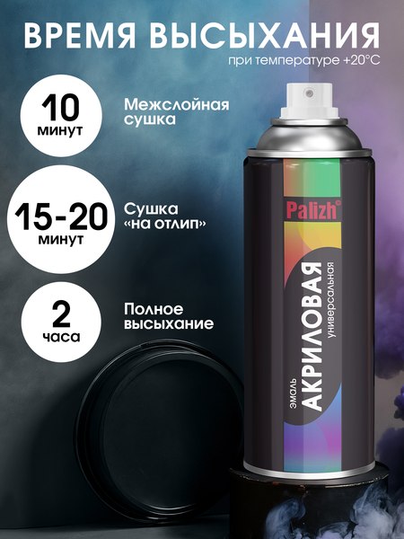 Изображение товара Эмаль Palizh Универсальная RAL3020 (400мл, красный)