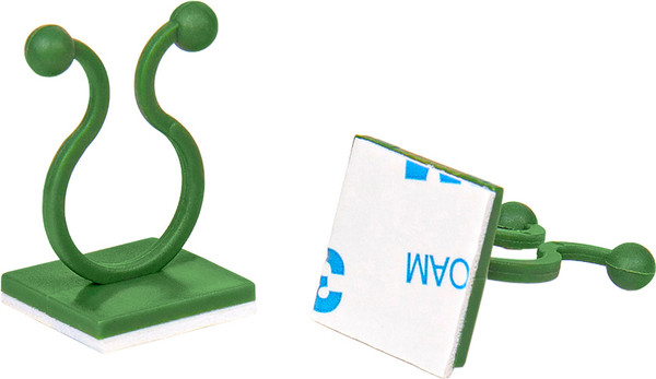 Изображение товара Набор зажимов садовых BOTANICA И проводов (20шт, зеленый)