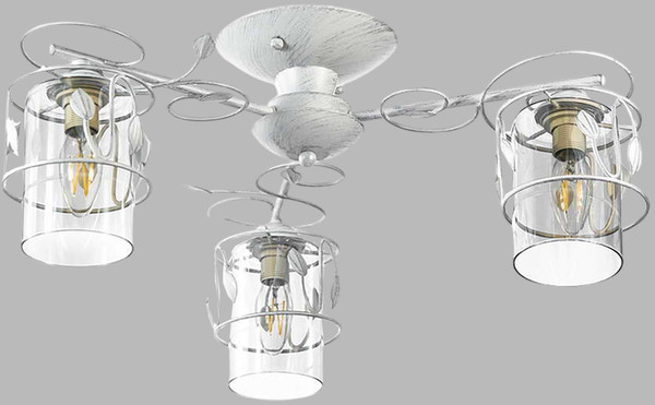 Изображение товара Люстра Aitin-Pro НПБ 02-3x60-101 / 6196/3 (белый/хром)