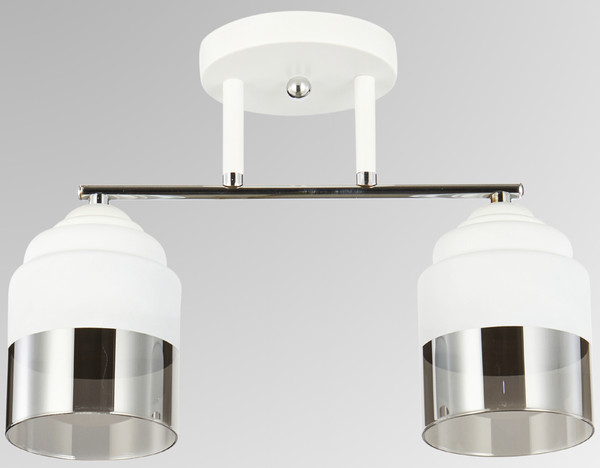 Изображение товара Потолочный светильник Aitin-Pro НПБ 02-2x60-101 / 6197/2 (белый/хром)