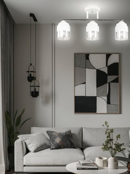 Изображение товара Люстра Aitin-Pro НПБ 02-3x60-101 / 6197/3 (белый/хром)