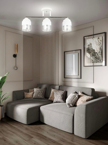 Изображение товара Люстра Aitin-Pro НПБ 02-3x60-101 / 6197/3 (белый/хром)