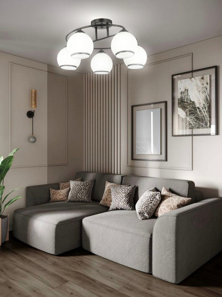 Изображение товара Люстра Aitin-Pro НПБ 02-5x60-101 / 6208/5 (черный)